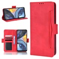 Cardholder Series Motorola Moto G22 Wallet Case - Rood