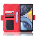 Cardholder Series Motorola Moto G22 Wallet Case - Rood