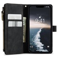 Caseme C30 Multifunctioneel iPhone 14 Portemonnee Hoesje - Zwart