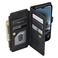 Caseme C30 Multifunctioneel iPhone 14 Pro Portemonnee Hoesje - Zwart