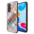 Geruit patroon Xiaomi Redmi Note 11/11S hybride hoesje - kleurrijke mandala