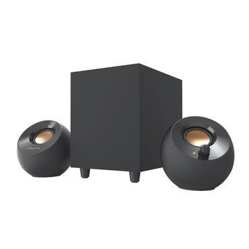 Creative Pebble Plus 2.1 USB-gevoede desktopluidsprekers met subwoofer - Zwart