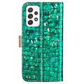 Croco Bling Series Samsung Galaxy A53 5G Wallet Case - Groen