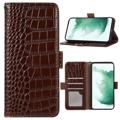 Crocodile Series OnePlus Nord 2T Wallet Leren Hoesje met RFID - Zwart