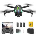 D10 obstakelvermijdende borstelloze motor quadcopter drone met HD-camera en 3 batterijen