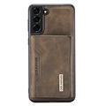 DG.Ming M2 Samsung Galaxy S21 FE 5G Hybride Hoesje met Portemonnee - Koffie