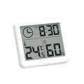 Digitale binnenhygrometer en thermometer met klok