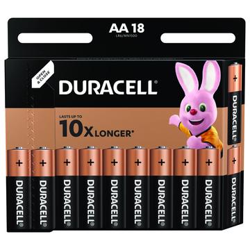 Duracell Basic LR6/AA Alkaline batterijen - 18 stuks.