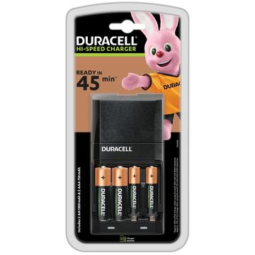 Duracell CEF27 Hi-Speed Batterijlader met 2x AAA, 2x AA Batterijen