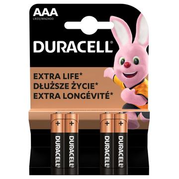 Duracell DuraLock C&B LR03/AAA batterijen - 4 stuks.