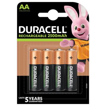 Duracell Recharge batterijen R6/AA 2500mAh - 4 stuks.