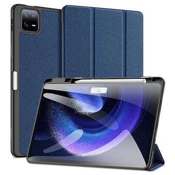 Dux Ducis Domo Xiaomi Pad 6/Pad 6 Pro Tri-Fold Smart Folio Hoesje - Blauw