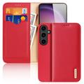 Samsung Galaxy S24+ Dux Ducis Hivo Wallet Leren Hoesje - Rood