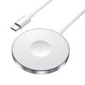 ESSAGER 3-in-1 15W magnetische draadloze oplader voor iPhone 12 / 13 / 14 / 15 / 16, AirPods, iWatch Slank oplaadpad