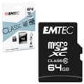 Emtec Classic Class 10 MicroSD Kaart - ECMSDM64GXC10CG - 64GB