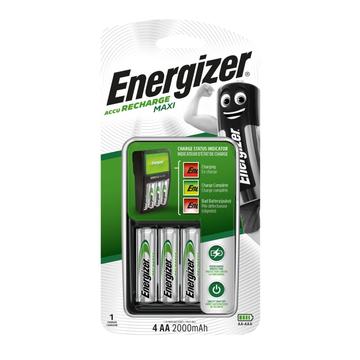 Energizer Maxi batterijlader incl. 4 x R6/AA batterijen