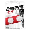 Energizer Mini CR2430 knoopcelbatterij 3V - 2 stuks.