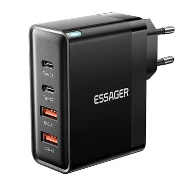 Essager ES-CD37 100W snellader - EU-stekker - Zwart