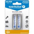 EverActive Silver Line EVHRL6-2000 Oplaadbare AA batterijen 2000mAh - 2 stuks.