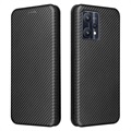 OnePlus Nord CE 2 Lite 5G Flip Case - Koolstofvezel - Zwart