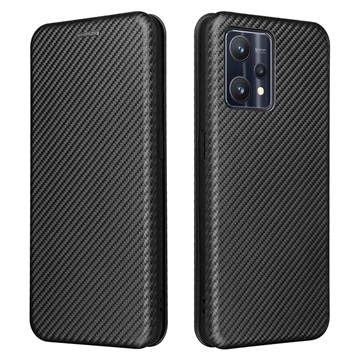 OnePlus Nord CE 2 Lite 5G Flip Case - Koolstofvezel - Zwart