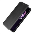 OnePlus Nord CE 2 Lite 5G Flip Case - Koolstofvezel - Zwart