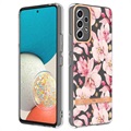 Flower Series Samsung Galaxy A53 5G TPU Hoesje - Roze Gardenia