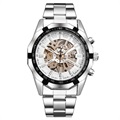 Fngeen elegant mechanisch herenhorloge - wit