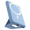 Opvouwbare MagSafe Power Bank met LED Display - 10000mAh - Baby Blauw