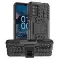 Antislip Nokia G100 Hybrid Case met Standaard - Zwart