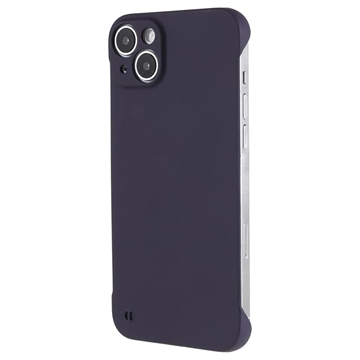 iPhone 14 Frameloze Plastic Hoesje - Donkerblauw Paars