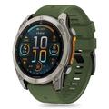 Garmin Fenix 5X/5X Plus/6X/6X Pro/7X/8 Tech-Protect Siliconen Lijnband - 51mm - Militair Groen