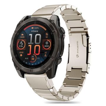 Garmin Fenix 5X/5X Plus/6X/6X Pro/7X/8 Tech-Protect SteelBand Roestvrij Stalen Band - 51mm - Titanium