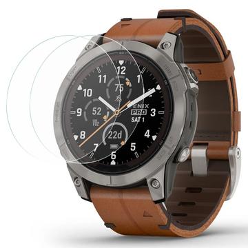 Garmin Fenix 7 Pro Glazen Screenprotector - 9H - Doorzichtig - 2 st.