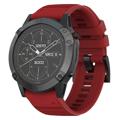 Garmin Fenix 7X/6X GPS/6X Pro Zacht Siliconen Band - Rood