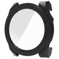 Garmin Fenix 8 Plastic Hoesje met Glazen Screenprotector - 47mm - Zwart