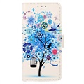 Glam Series Huawei Nova 10 Wallet Case - Bloeiende Boom / Blauw