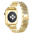 Apple Watch Series 7/SE/6/5/4/3/2/1 Glam Band - 45mm/44mm/42mm - Goud