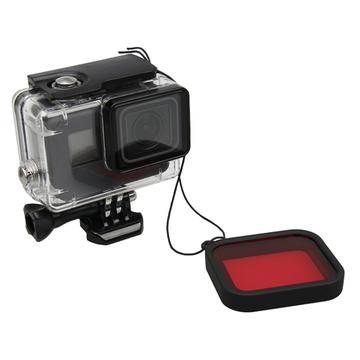 GoPro 5/6/7 Duikfilter voor standaardbehuizing - 58mm - Rood