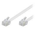 Goobay RJ11 / RJ11 4-pins telefoonkabel - wit