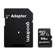 GoodRam MicroSDHC-geheugenkaart M1AA-0640R12 - Klasse 10 - 64GB