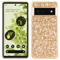 Google Pixel 8a Glitter Series Hybrid Case - Goud