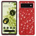 Google Pixel 8a Glitter Series Hybrid Case - Rood