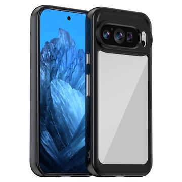 Google Pixel 9/9 Pro Anti-Shock Hybride Hoesje - Zwart