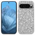 Google Pixel 9/9 Pro Glitter Series Hybride Hoesje - Zilver