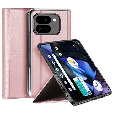 Google Pixel 9 Pro Fold Dux Ducis Bril Flip Hoesje - Roze