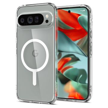 Google Pixel 9 Pro XL Spigen Ultra Hybrid Mag Hoesje - Wit / Doorzichtig