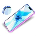 Gradient Schokbestendig iPhone 14 Pro Max TPU Hoesje - Blauw / Roze