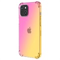 Gradient Schokbestendig iPhone 14 TPU Hoesje - Roze / Goud