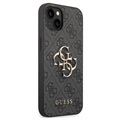 Guess 4G Big Metal Logo iPhone 14 Max Hybrid Case - Grijs